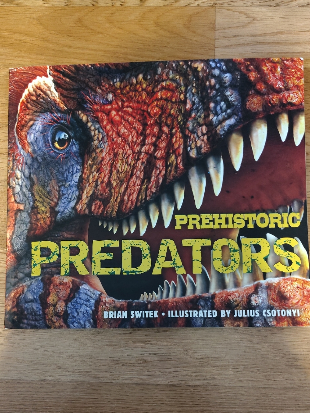 Prehistoric Predators Illustrated Book - Red/Orange Cover